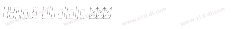 RBNo31 UltraItalic字体转换